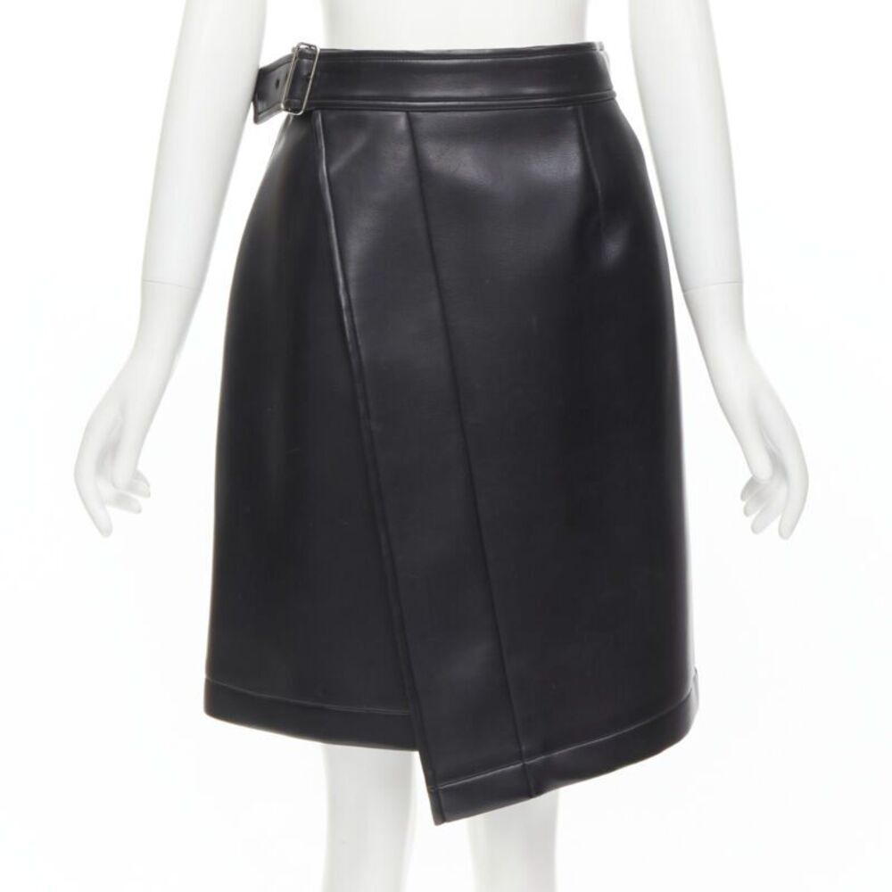 Comme Des Garcons Faux Leather Wrap Skirt